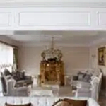 Villa oturma odası dekorasyonu