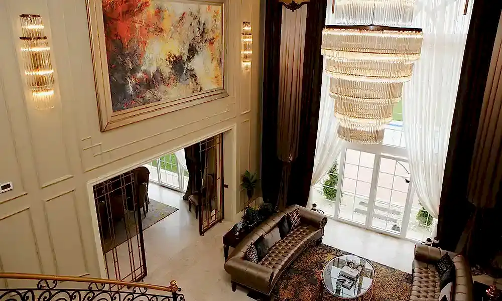 Villa Oturma Odası Dekorasyonunda Aksesuarlarıa Yer Verin