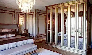 Villa yatak odası dekorasyonu